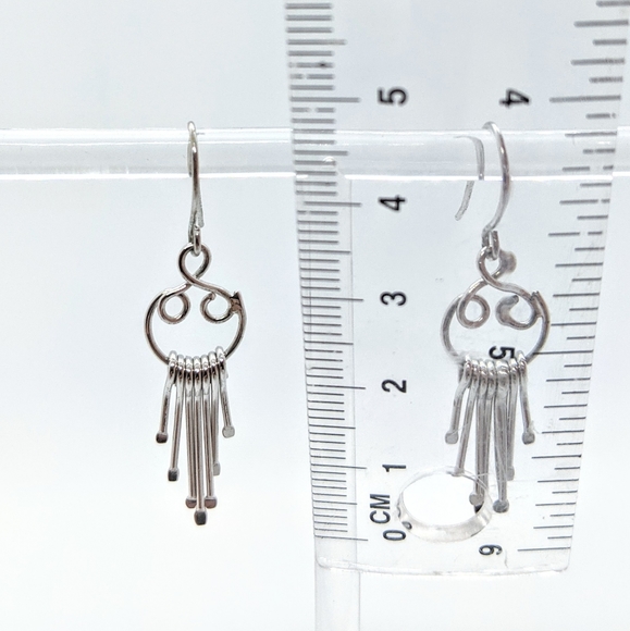 Sterling Silver Dream Catcher Earrings - Picture 2 of 3